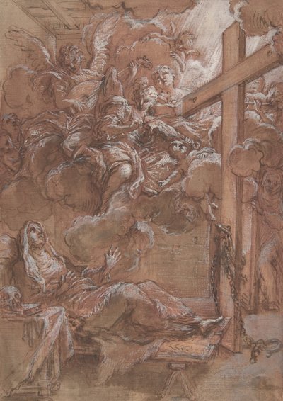 Extacy blahoslavené Giacinta Marescotti, ca. 1675-1714. od Giuseppe Passeri