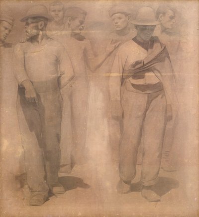 Karikatura pro čtvrtý stát od Giuseppe Pellizza da Volpedo