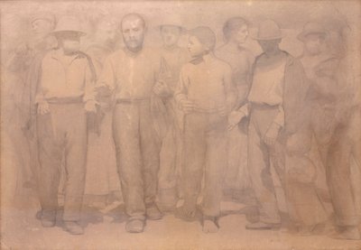 Karikatura pro čtvrtý stát od Giuseppe Pellizza da Volpedo