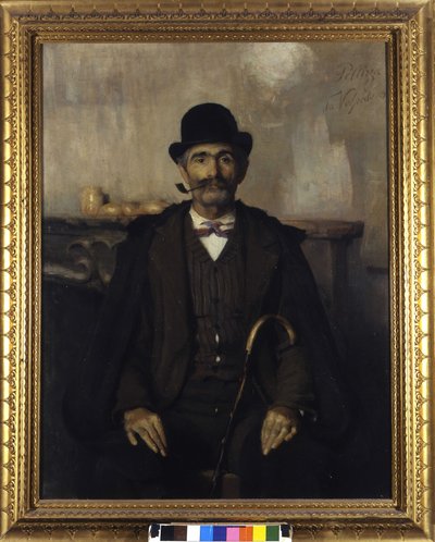 Giuseppe Giani, prostředník (Portrét Giuseppe Giani prostředníka). Obraz Giovanni Pellizza da Volpedo (1868-1907) od Giuseppe Pellizza da Volpedo