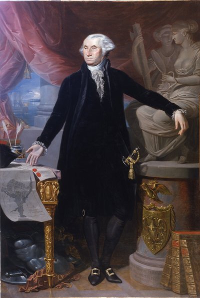 Portrét George Washingtona. od Giuseppe Perovani
