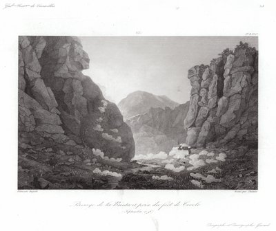Přechod přes Brentu od Giuseppe Pietro Bagetti