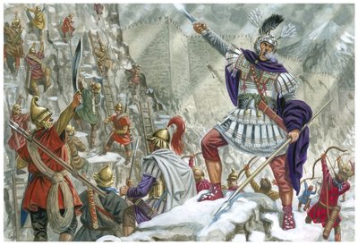 Alexandr Veliký u Železných vrat (Střední Asie) od Giuseppe Rava