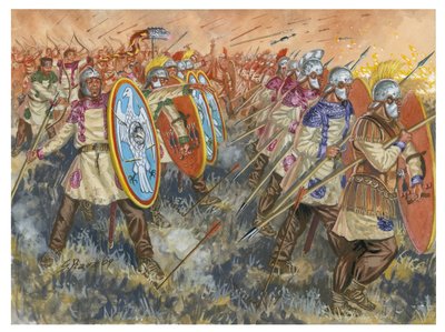 Bitva u Adrianopole (Hadrianopolis) od Giuseppe Rava
