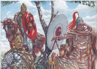 Římští důstojníci pozdní antiky od Giuseppe Rava