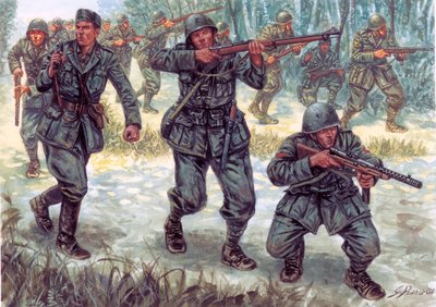 Druhá světová válka, italsko-řecká válka: italští vojáci od Giuseppe Rava