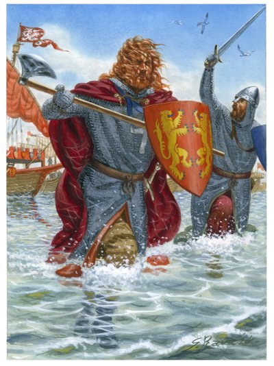 Třetí křížová výprava: Richard I., známý jako Lví srdce (1157-1199), útočí na Saint Jean d