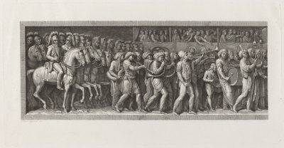 Vjezd Francouzů do Milána, 15. května 1796 od Giuseppe Rosaspina, after Andrea Appiani