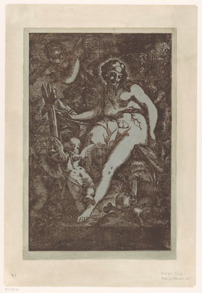 Maria Magdalena in de wildernis od Giuseppe Scolari (circle of)