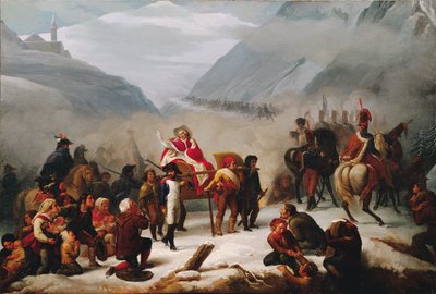 Papež Pius VII překračuje Alpy od Giuseppe Sogni