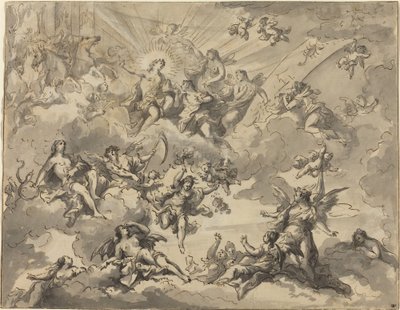 Apollo a múzy od Giuseppe Valeriani