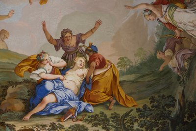 Reprezentace mýtu o Dianě, Domenico a Giuseppe Valeriani, freska od Giuseppe and Valeriani Domenico Valeriani