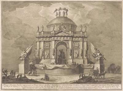 Prima Macchina pro Čínu z roku 1773: Chrám míru, 1773. od Giuseppe Vasi