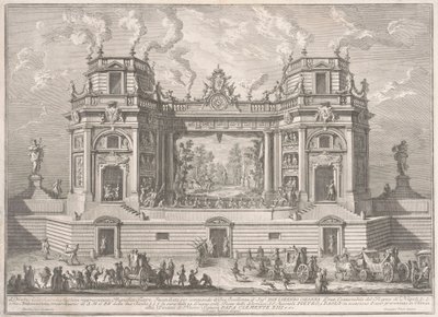Seconda Macchina pro Čínu z roku 1761: Velkolepé divadlo, 1761. od Giuseppe Vasi