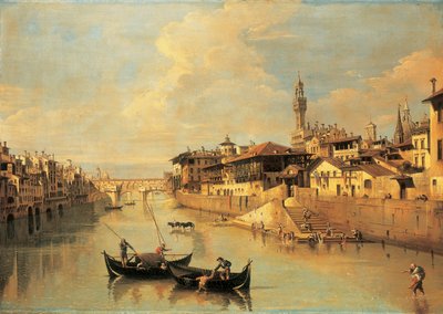 Ponte Vecchio, Florencie od Giuseppe Zocchi