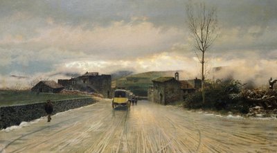 Přechod Apenin od Giuseppe or Joseph de Nittis