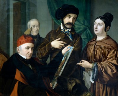 V malířském ateliéru, Giustiniano degli Avancini (1807-1843) od Giustiniano Degli Avancini