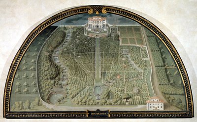 Villa di Pratolino od Giusto Utense (16. století). od Giusto Utens