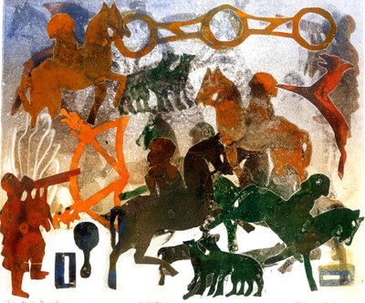 Pictish Heritage (monotyp) od Gloria Wallington