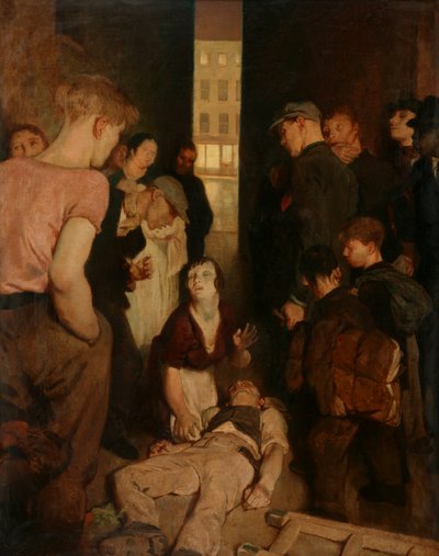 Pouliční nehoda od Glyn Warren Philpot