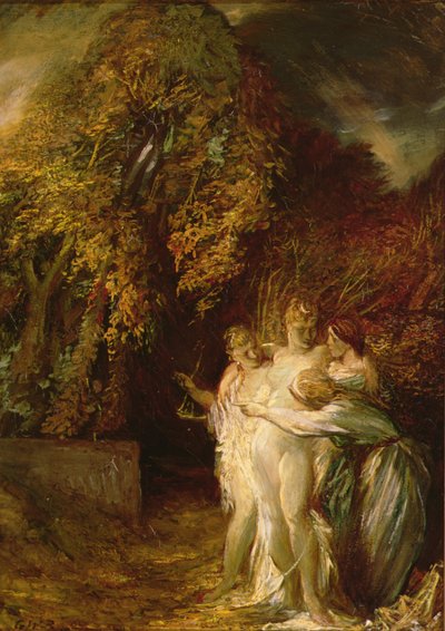 Diana a Acteon (olej na plátně) od Glyn Warren Philpot