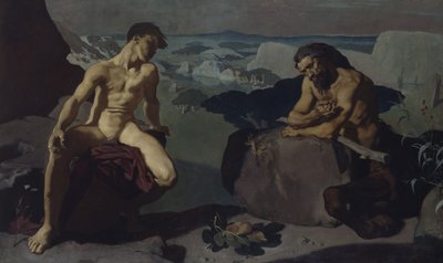 Melampus a Kentaur od Glyn Warren Philpot