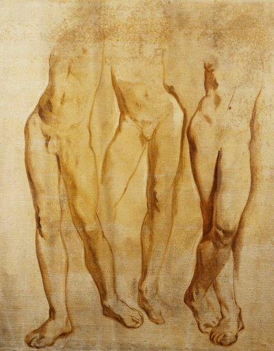 Tři studie stojícího mužského aktu od Glyn Warren Philpot