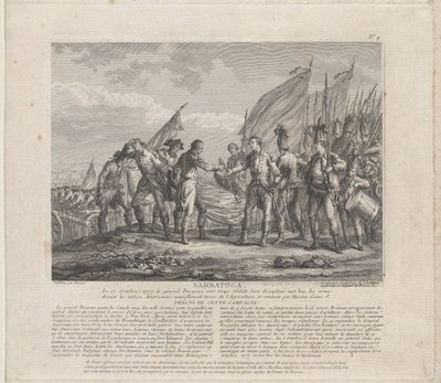 Sarratoga [sic] 17. října 1777, ca. 1777. od Godefroy