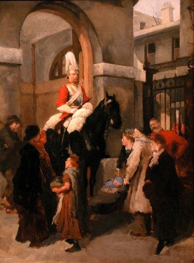 Whitehall (olej na panelu) od Godefroy Durand