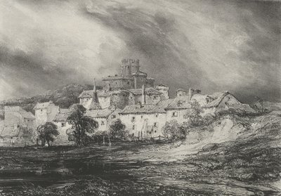 Hrad Pont-Gibaud, 1830. od Godefroy Engelmann