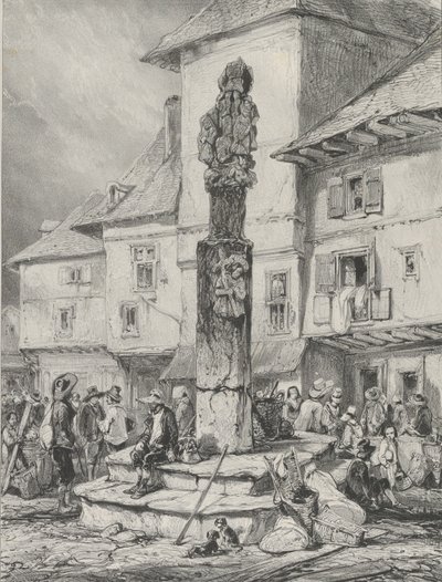 Kříž Chaudesaigues, 1831. od Godefroy Engelmann