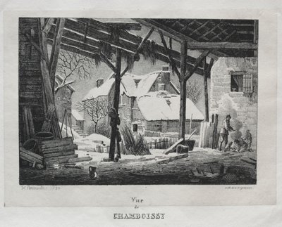 Pohled na Chamboissy od Godefroy Engelmann