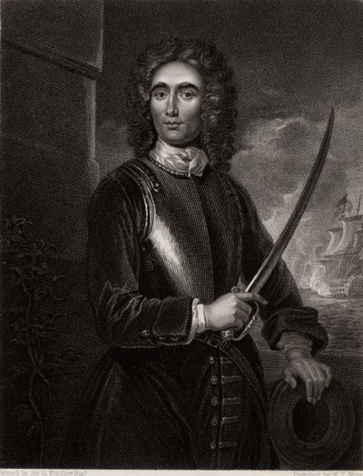 Portrét Johna Benbowa od Godfrey (after) Kneller
