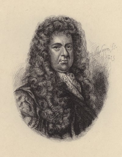 Samuel Pepys , anglický politik a diarista (lept) od Godfrey (after) Kneller