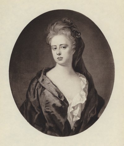 Sarah Jennings, vévodkyně z Marlborough (litho) od Godfrey (after) Kneller