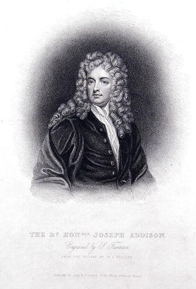 Rt Hon Joseph Addison (rytina) od Godfrey (after) Kneller