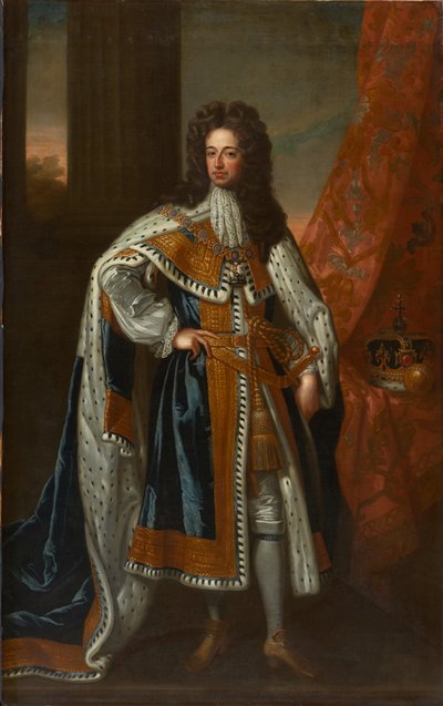Státní portrét krále Viléma III. (olej na plátně) od Godfrey (studio of) Kneller