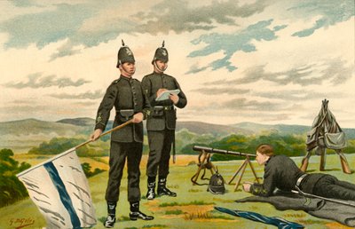 The 1st Middlesex Victoria Rifles - Volunteers, 1890. od Godfrey Douglas Giles