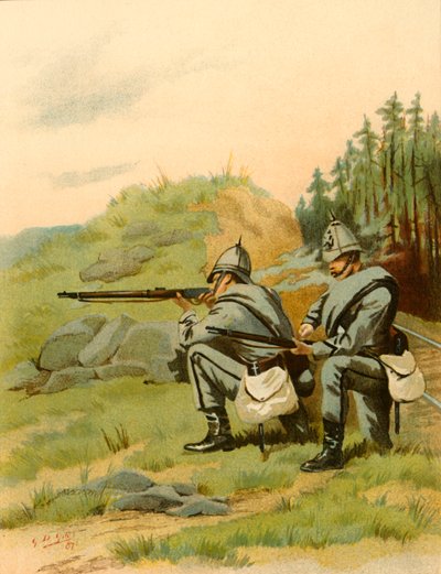 20th Middlesex Artists - Volunteers, 1890. od Godfrey Douglas Giles