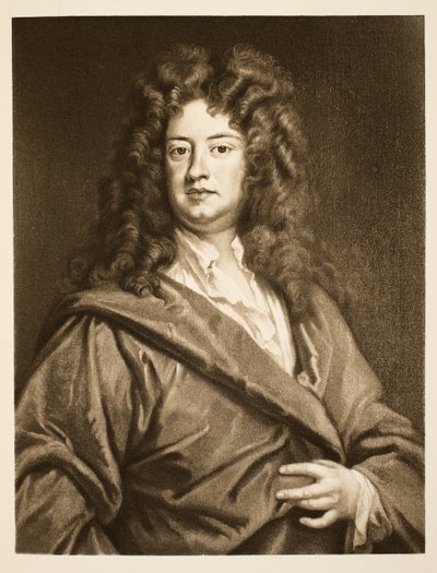 Charles Montagu, hrabě z Halifaxu, pub. 1902 (kolotyp) od Godfrey Kneller