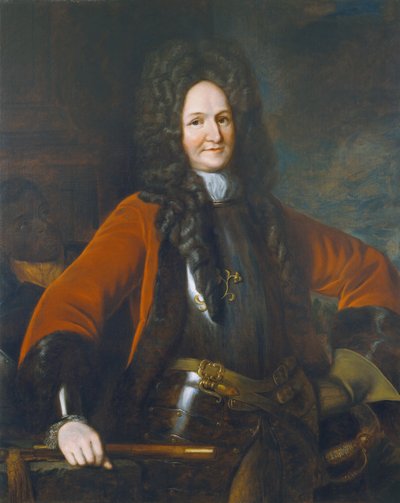 Generál Hugh Mackay (asi 1640-92) 1690 8G:padl v bitvě u Steenkirku v roce 1692 během devítileté války (1689-97); od Godfrey Kneller