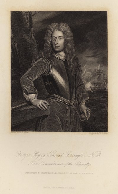 George Byng vikomt Torrington od Godfrey Kneller