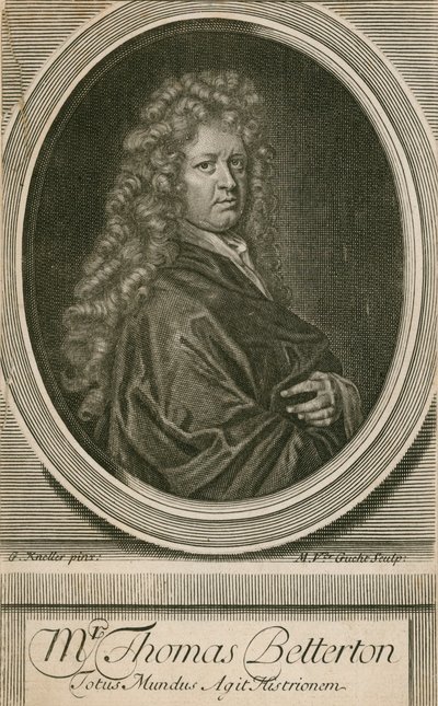 Pan Thomas Betterton, herec od Godfrey Kneller