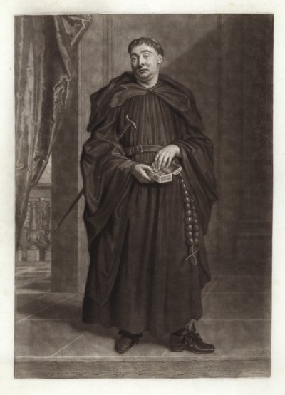 Portrét Anthonyho Leigha jako otce Dominika ve Španělském mnichovi od Godfrey Kneller
