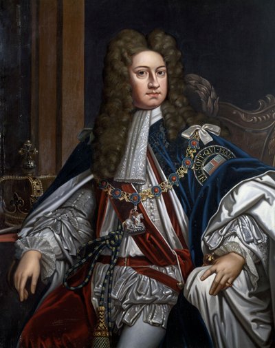 Portrét Jiřího I., krále Velké Británie (1660-1727) od Godfrey Kneller