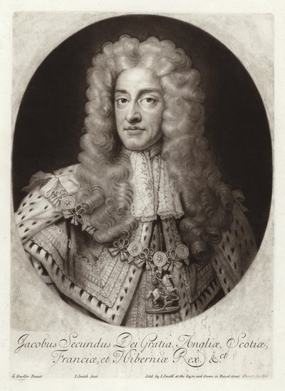 Portrét anglického a irského krále Jakuba II od Godfrey Kneller