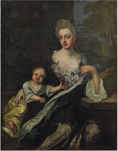Portrét dámy od Godfrey Kneller