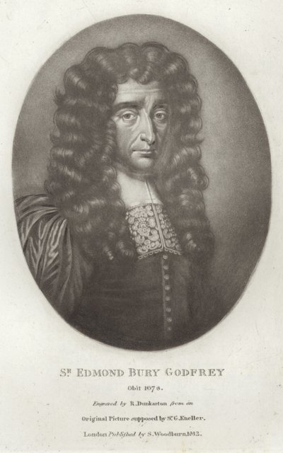 Sir Edmond Bury Godfrey od Godfrey Kneller