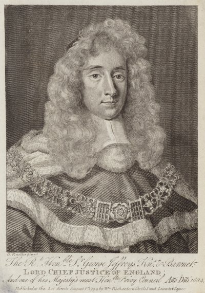 Sir George Jeffreys, velšský soudce od Godfrey Kneller