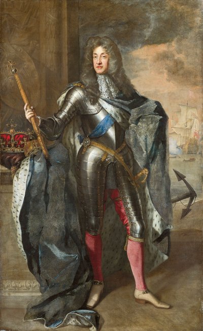 Velká Británie, Anglie, Londýn, Portrét krále Jiřího I. Velké Británie (1660-1727) od Godfrey Kneller